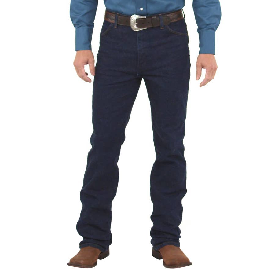 Wrangler Men's Cowboy Cut Bootcut Stretch Regular Fit Jeans Navy