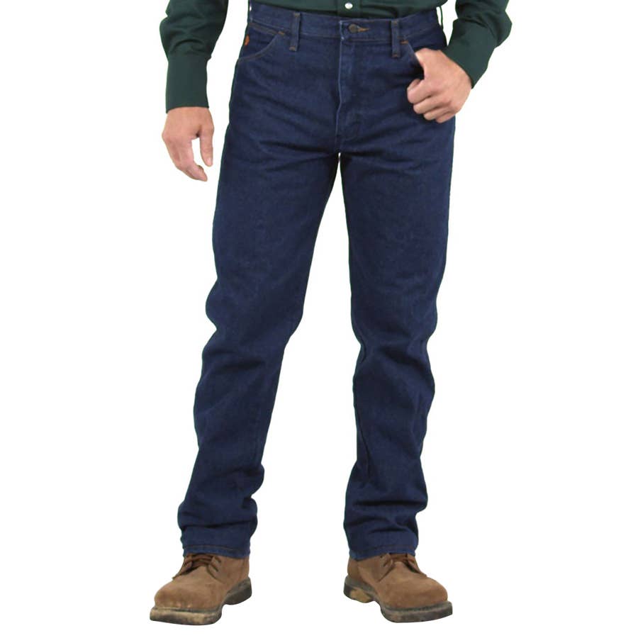 Wrangler Men's Flame Resistant C2 Original Fit Jeans - Prewashed image.