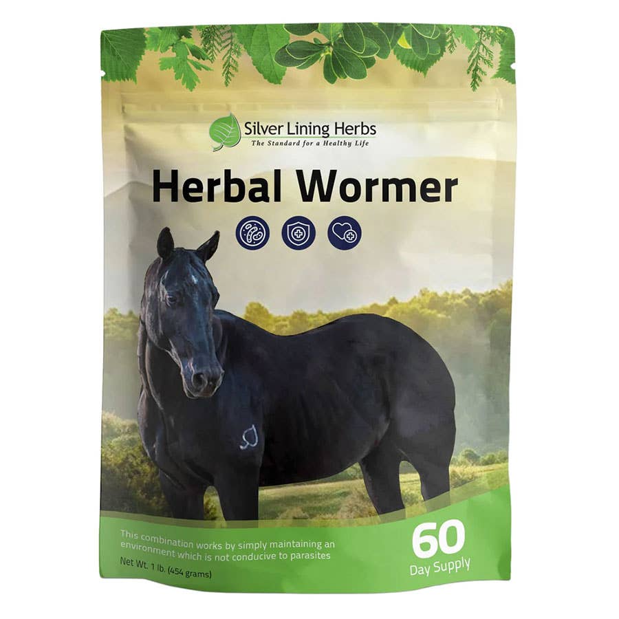 Silver Lining Herbs Equine 13 Herbal Wormer Supplement 1 lb