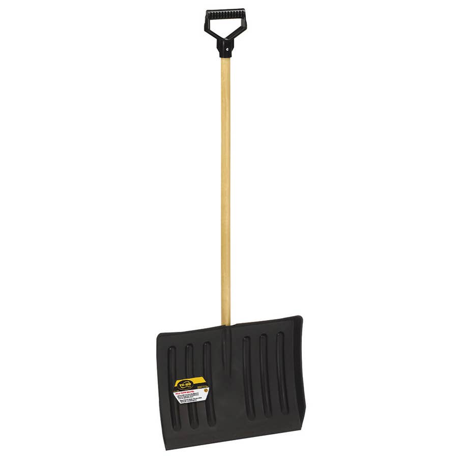 YOHO Quality Tools Snow Shovel with Poly D Handle