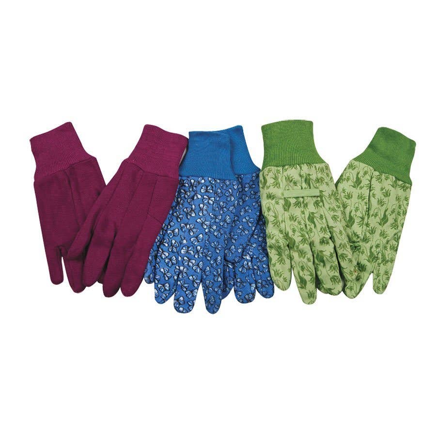 Kinco Women's Assorted Garden Gloves (3 Pack)
