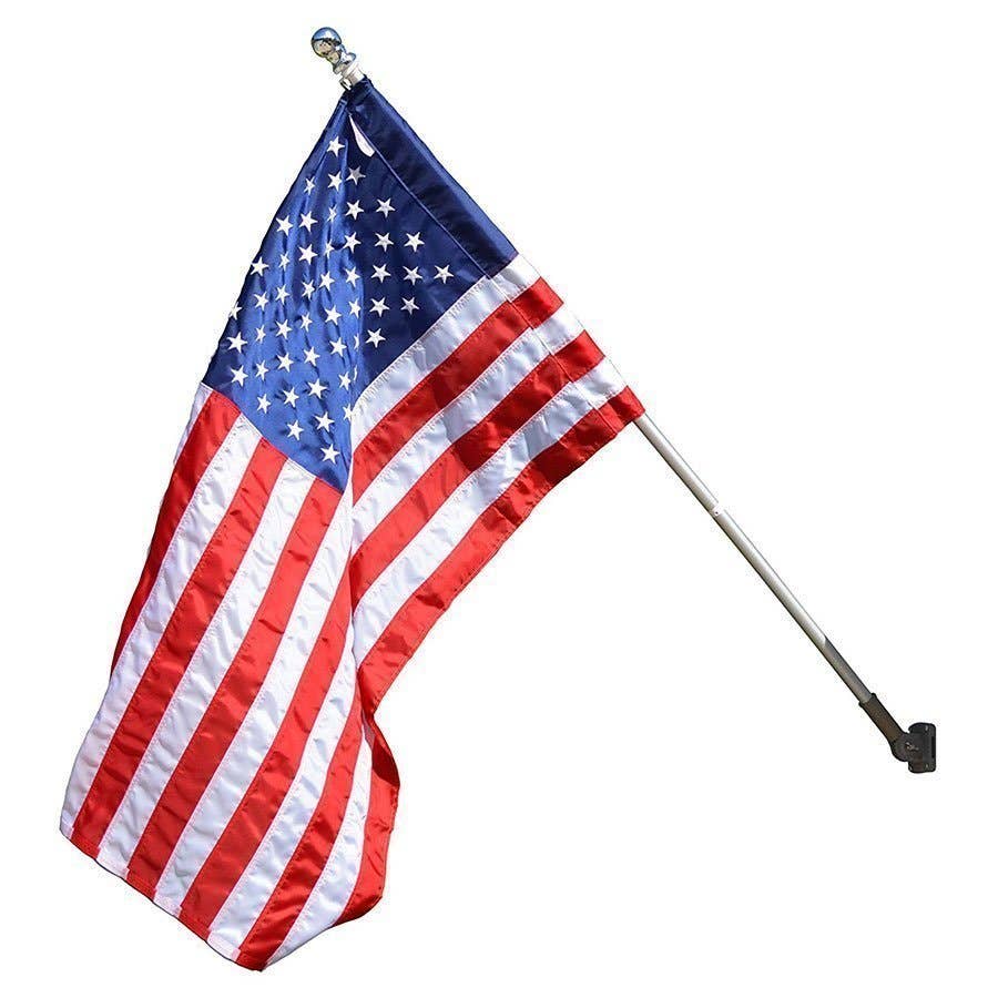 Valley Aluminum Flag Pole and Bracket, with 2.5x4 Foot flag