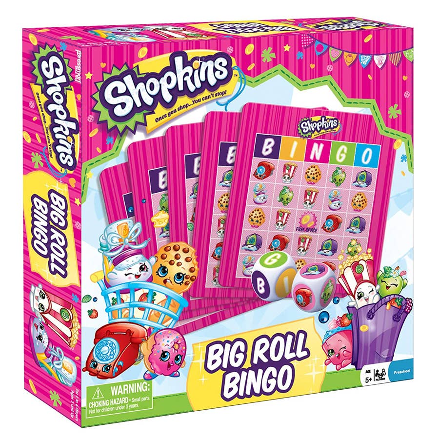 Pressman Shopkins Big Roll Bingo Game