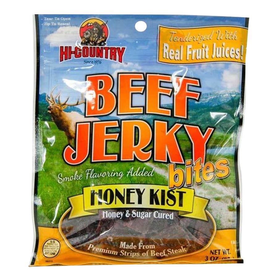 HiCountry Beef Jerky Bites Honey Kist