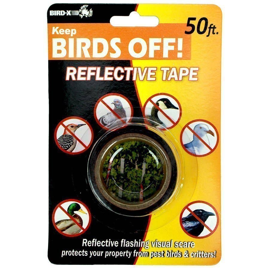 BirdX Red Bird Repellent Tape 50' Roll