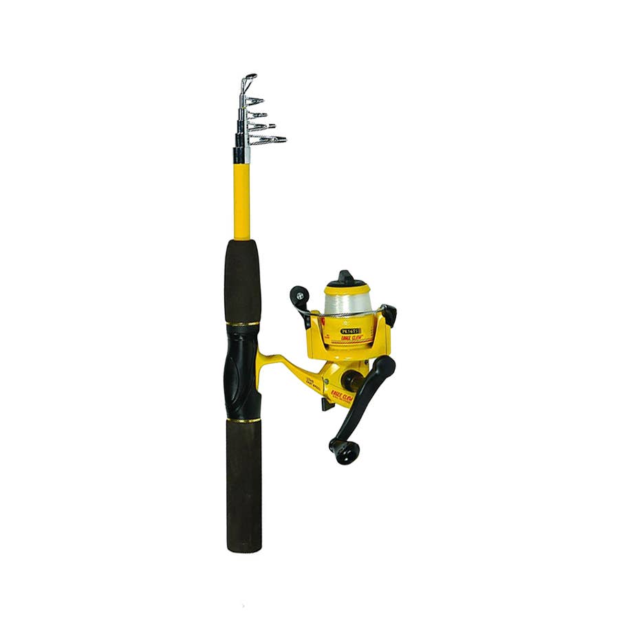 40 telescopic fishing pole usa Eagle Claw Pack-It Spin Combo Telescopic