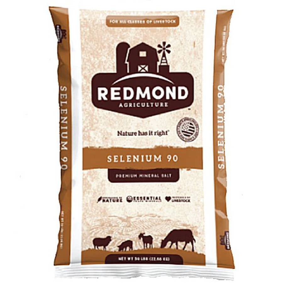 Redmond Trace Mineral Selenium 90 Salt 50 Lb. Bag