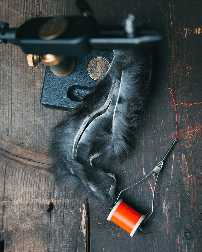 Cross Cut Rabbit Fur on the Hide
