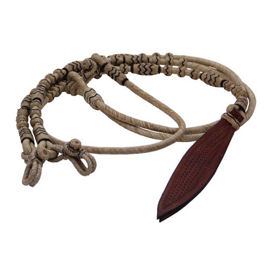 Buffalo Leather of the Rockies Cody Pro Natural Rawhide Romel Rein with