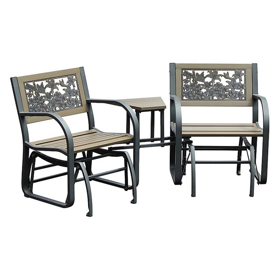 Painted Sky TeteATete Conversation Glider Set Wildflower