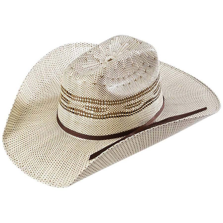 Chapeau De Cowboy Resistol Bangora – Paille – Taille 7 (56) – Naturel – Unisexe – Neuf