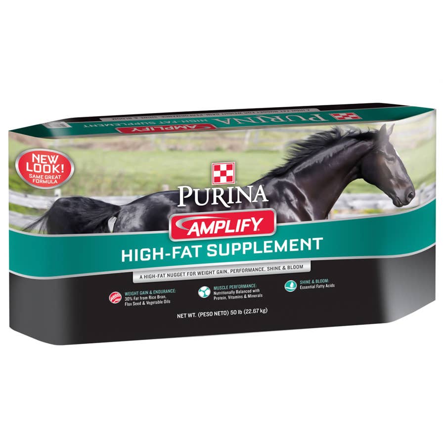 Purina Amplify HighFat Horse Supplement 50 lb