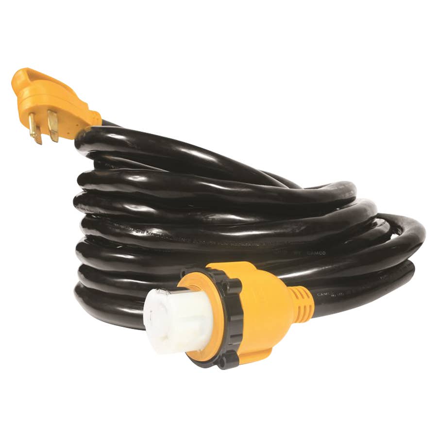 Camco Power Grip Extension Cord with Female Locking Adapter 50 Amp