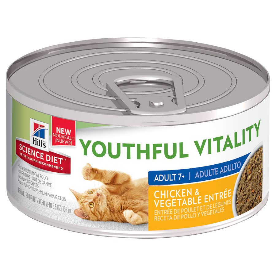 Hill's Science Diet Youthful Vitality Chicken and Vegetable Entree Cat