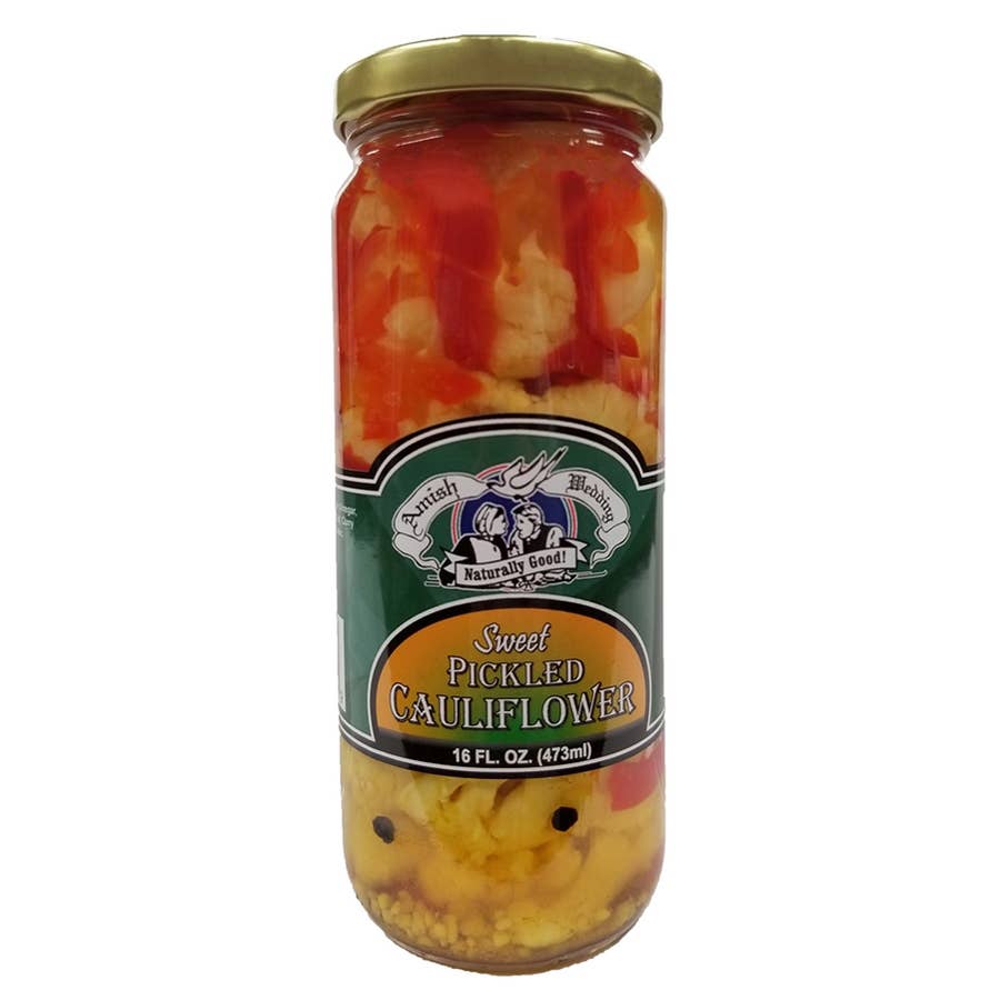 Troyer Amish Wedding Sweet Pickled Cauliflower 16 oz