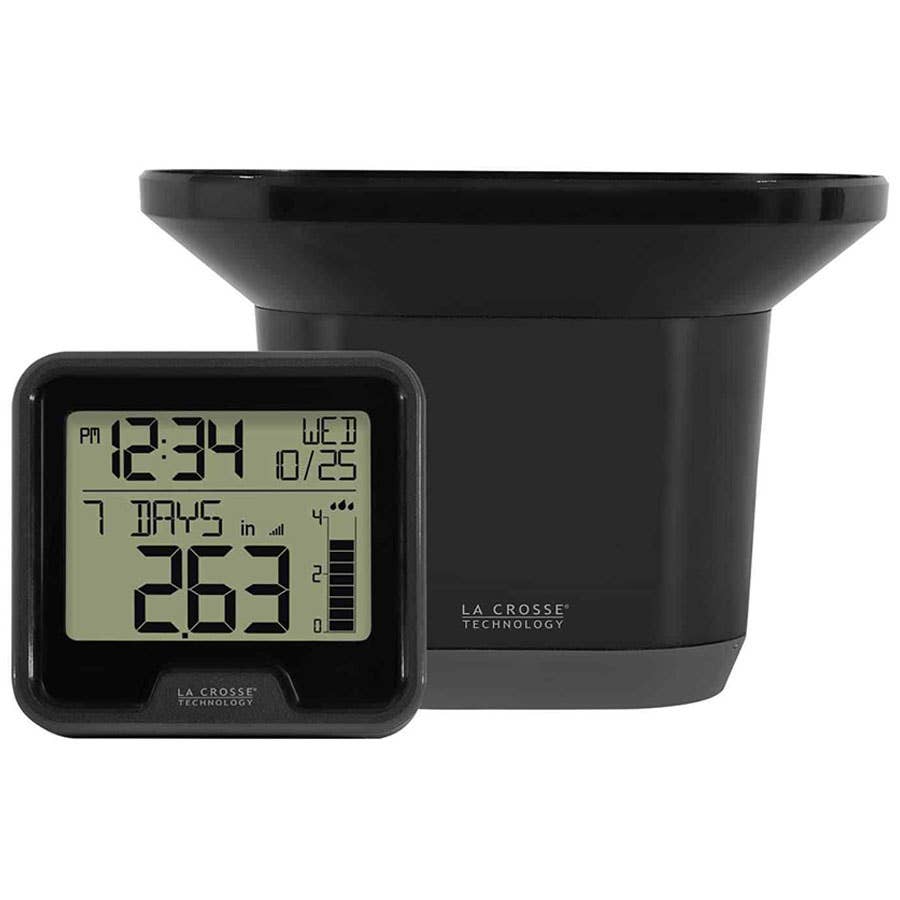 La Crosse Technology Digital Rain Gauge with Indoor Temperature