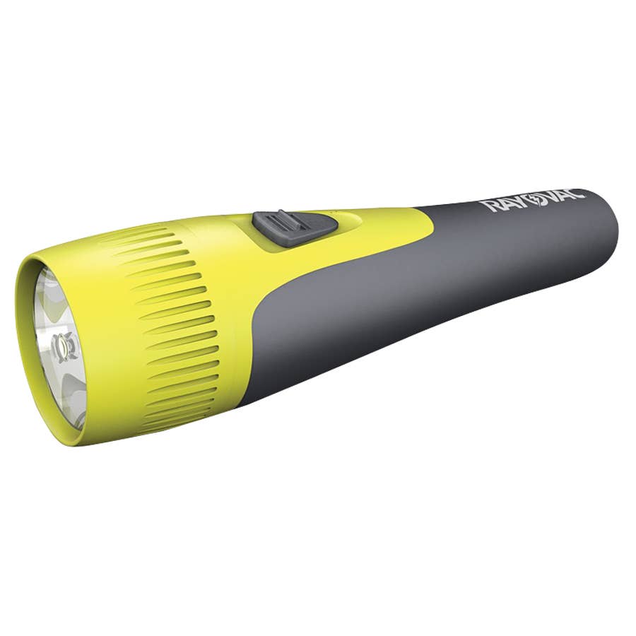 Rayovac Brite Essentials LED Comfort Grip Flashlight with 2AA Battery