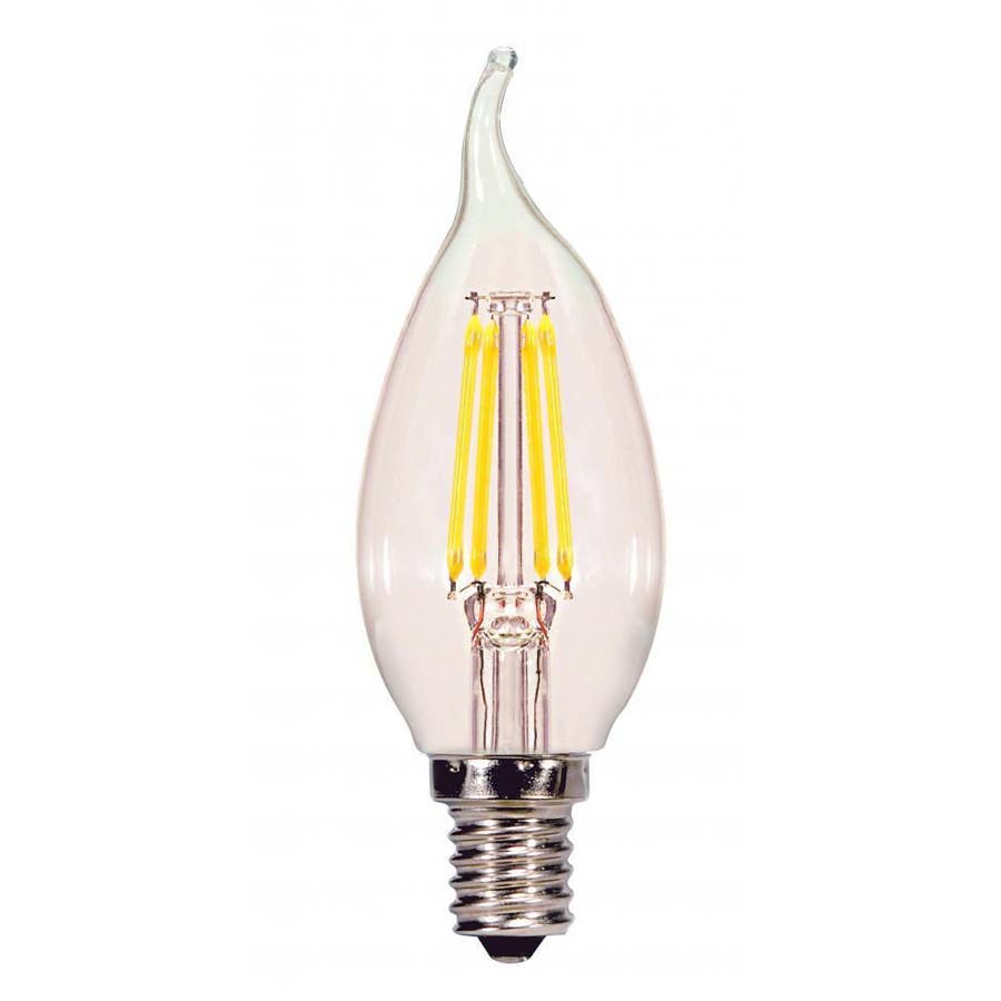 Sylvania Equivalent Dimmable Clear B10 LED Light Bulb 2 pk