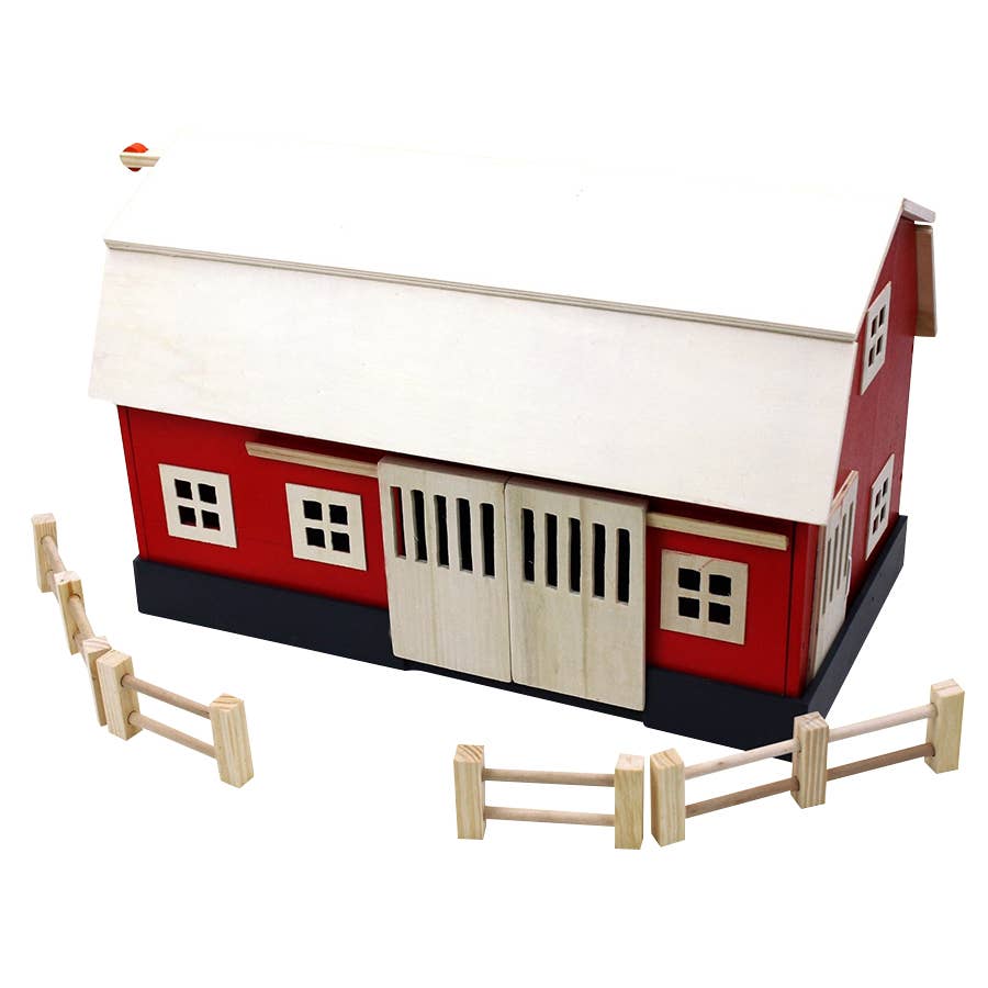 Real Wood Toys Big Red BarnWood Toy