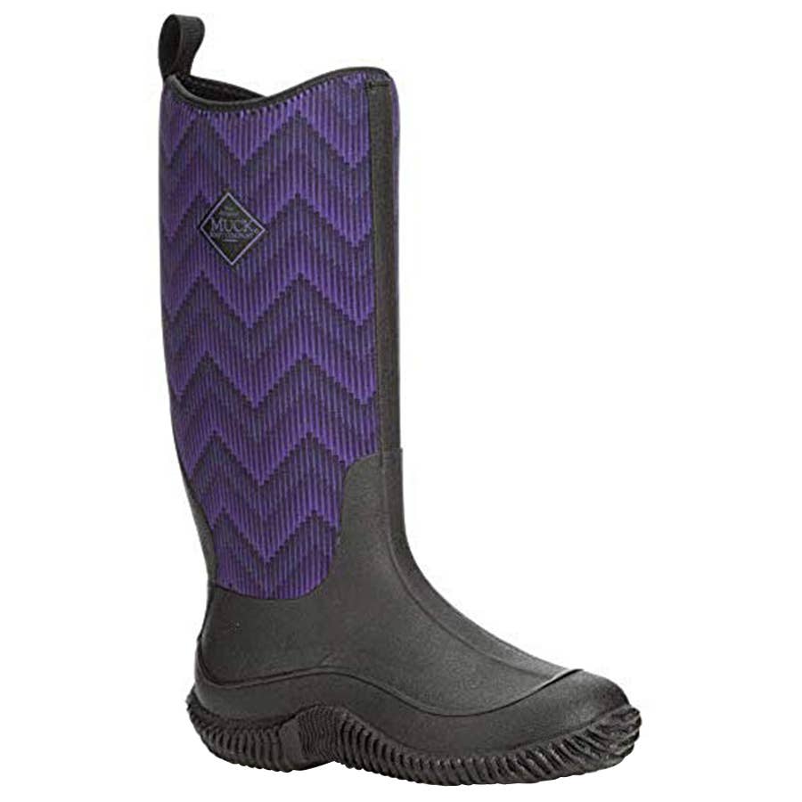 Muck Boots Women's Hale MultiSeason Insulated Boots Black/Purple Chevron