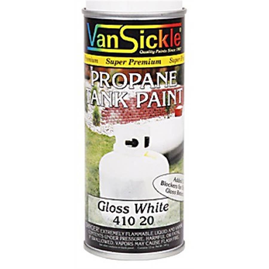 Van Sickle Propane Tank Paint Gloss Spray White