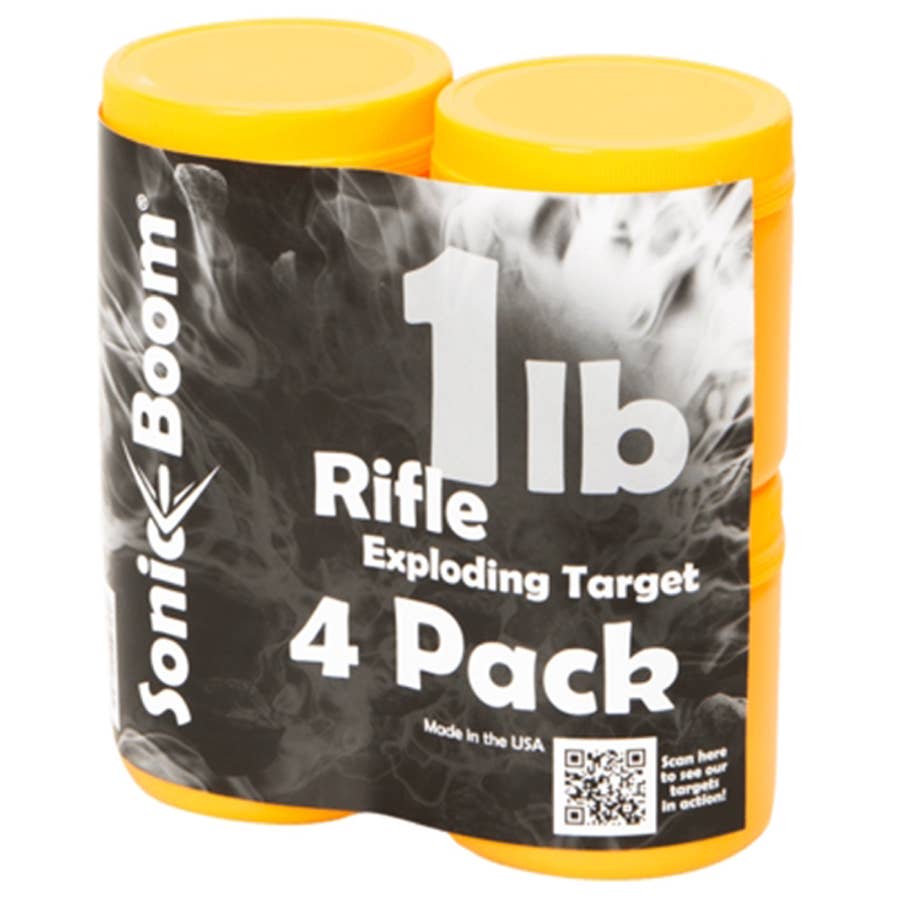 Sonic Boom Exploding Rifle Target 1 lb 4 pk
