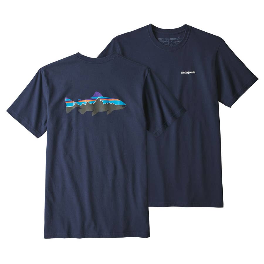 Patagonia Men's Fitz Roy Trout Cotton T-Shirt