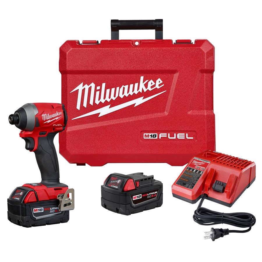 Milwaukee M18 Fuel 1/4"" XC5.0 Hex Impact Driver Kit