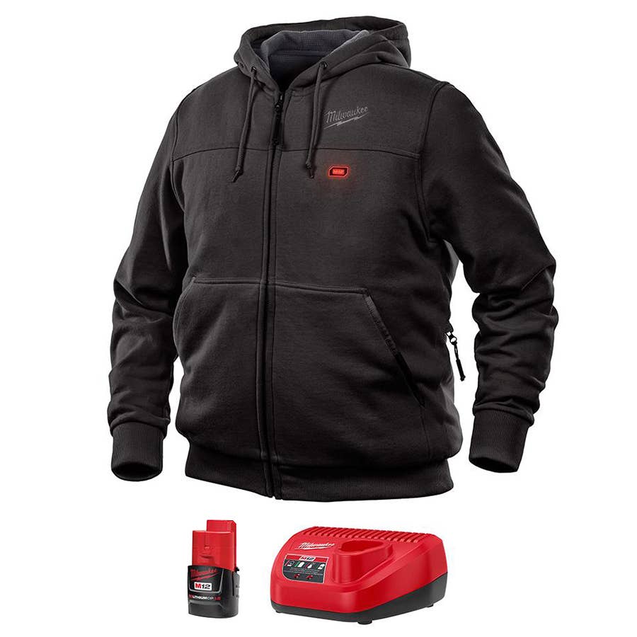 Heated Hoodie Coats With Heating Elements Men's Dual Control