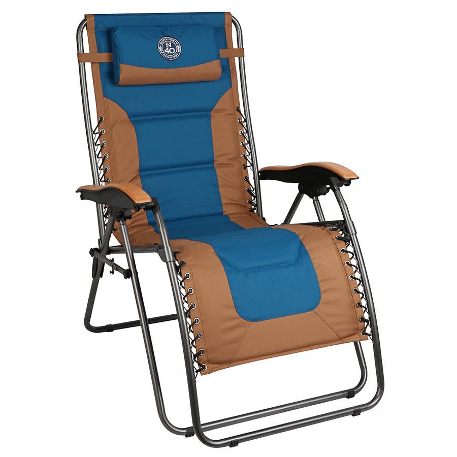 North 40 Outfitters XL Zero Gravity Lounger Brown/Blue