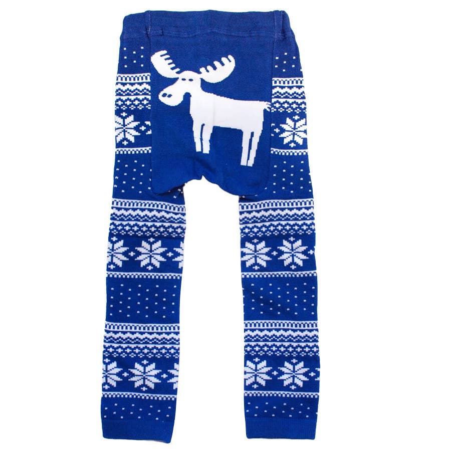 Doodle Pants Boy's Infant/Toddler Winter Moose Cotton Leggings