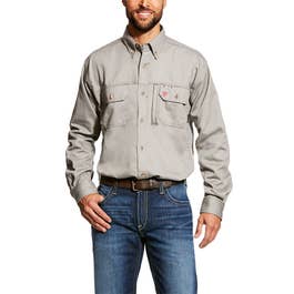 Ariat Men's Long Sleeve FR Solid Vent Work Shirt