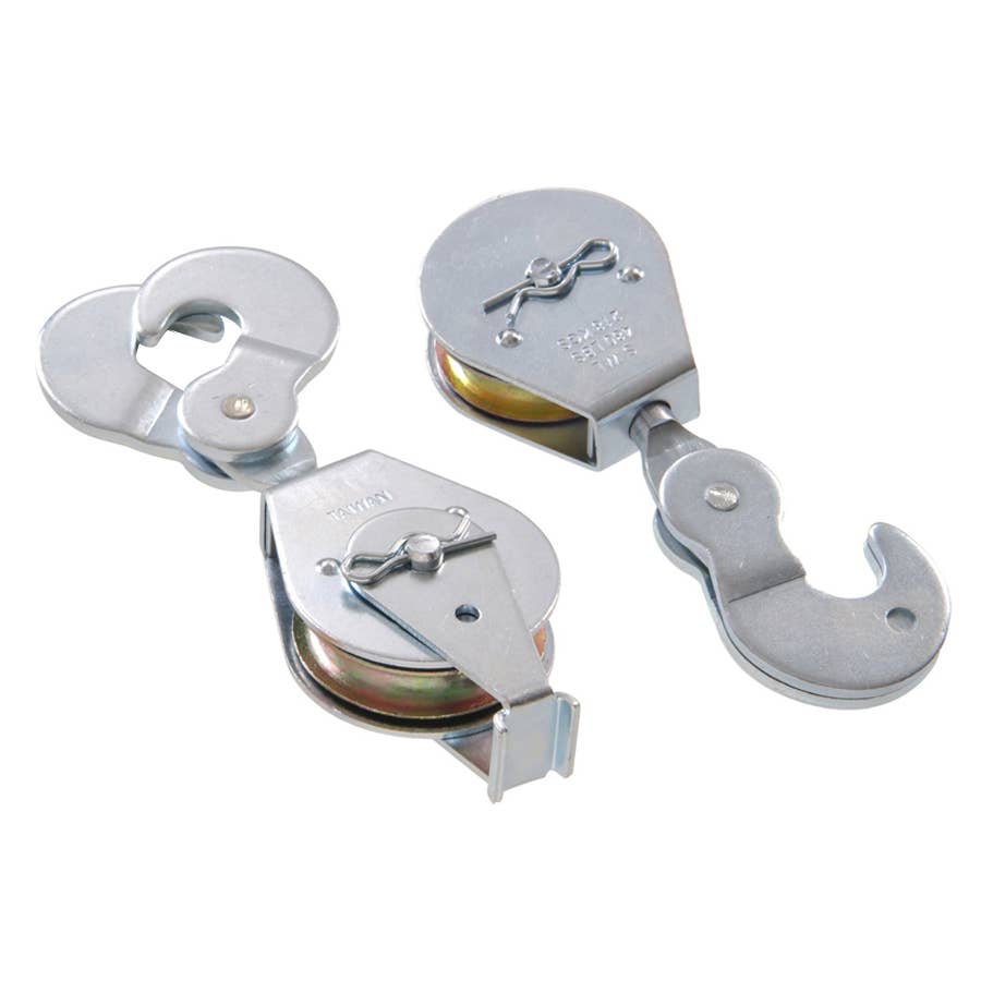 Hardware Essentials Block and Tackle Set Zinc Plated