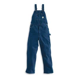 Carhartt Men's Washed Denim Bib Overalls Unlined