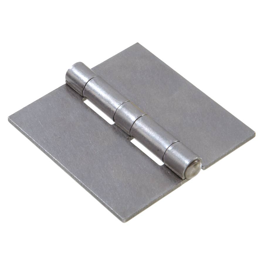 Hillman Weldable Surface Hinges Square Corner Plain Steel
