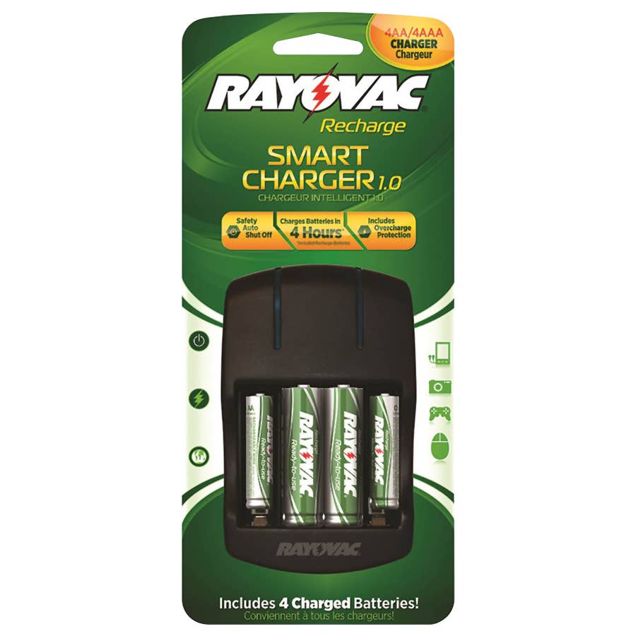 Rayovac Charger with Rechargeable Batteries