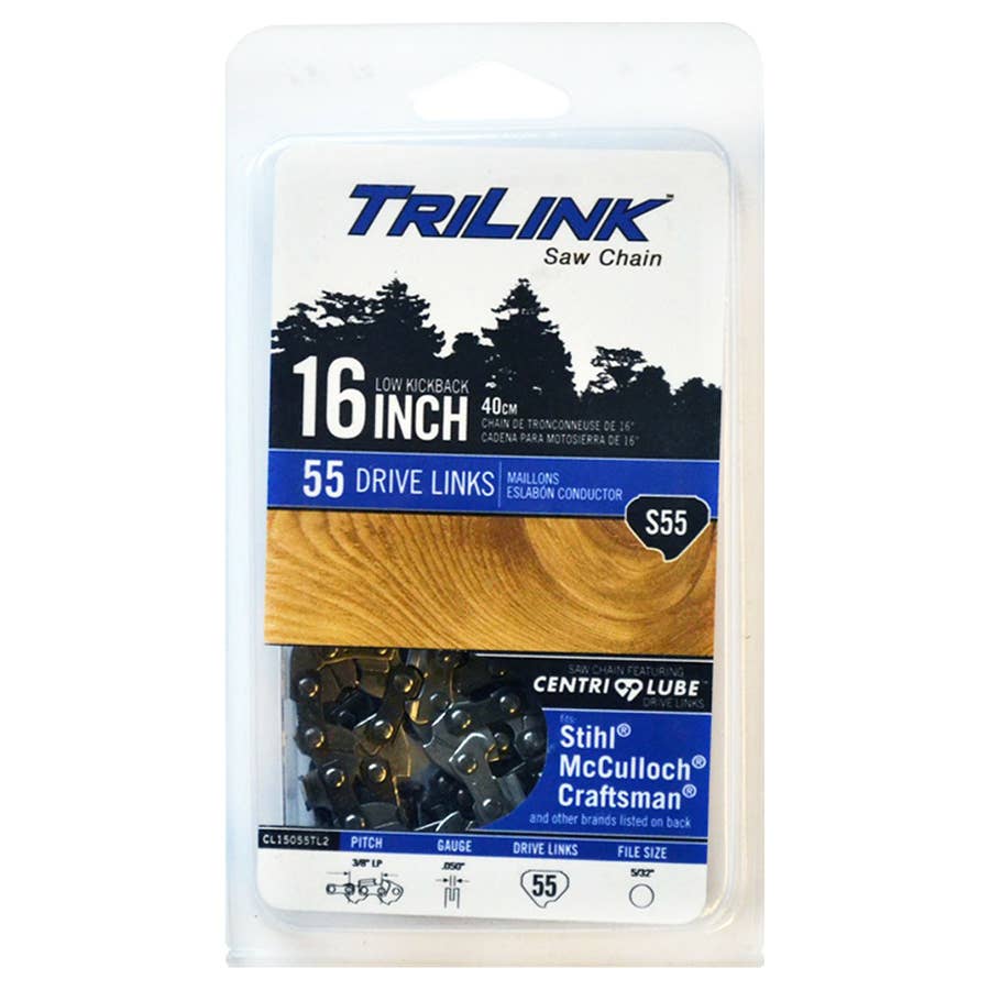 TriLink Saw Chain S55 Semi-Chisel Chainsaw Chain
