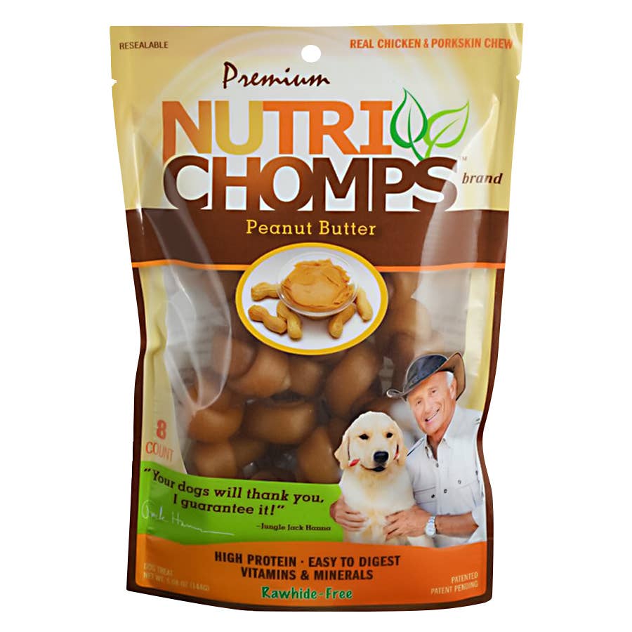 Nutri Chomps Peanut Butter Mini Knots 8 ct