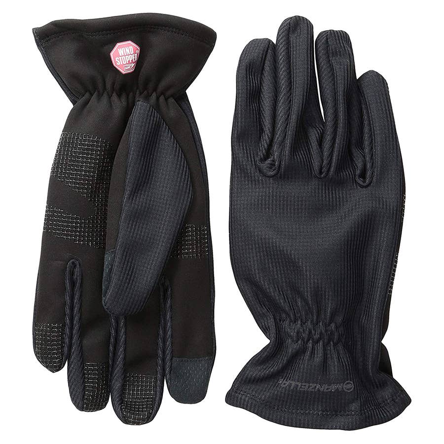 Manzella Men's Silkweight Windstopper Ultra Touch Gloves Black