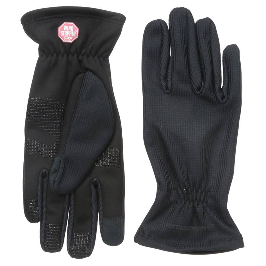 Manzella Women's Silkweight Windstopper Ultra Touch Gloves Black
