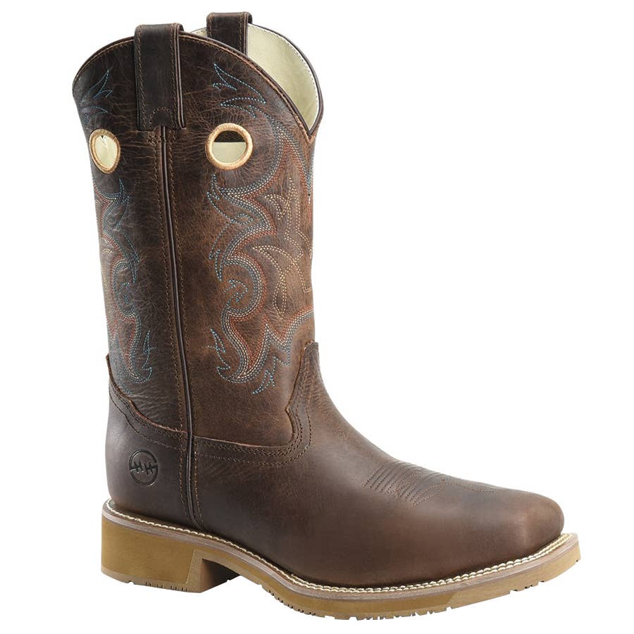 Double H Men's 12"" Wide Square Toe Roper Boots Brown