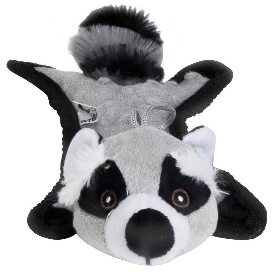 Steel Dog Baby Raccoon Bumpy with Tennis Ball and Rope