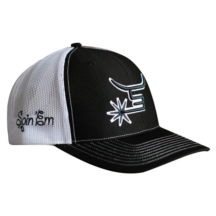 SpinEm Legacy Hat Black/White