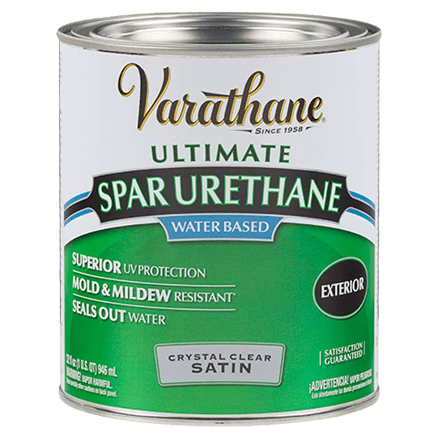 RustOleum Ultimate Polyurethane Exterior Water Based Finish Satin 1 qt