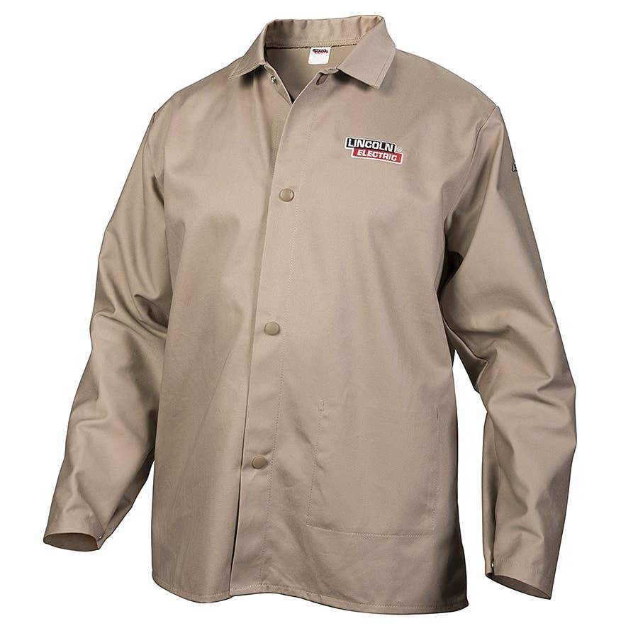 Lincoln Electric Flame Retardant Welding Jacket Khaki