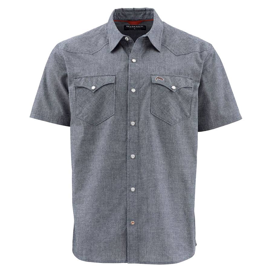 Short Sleeve Snap Button No-Tellum Shirt