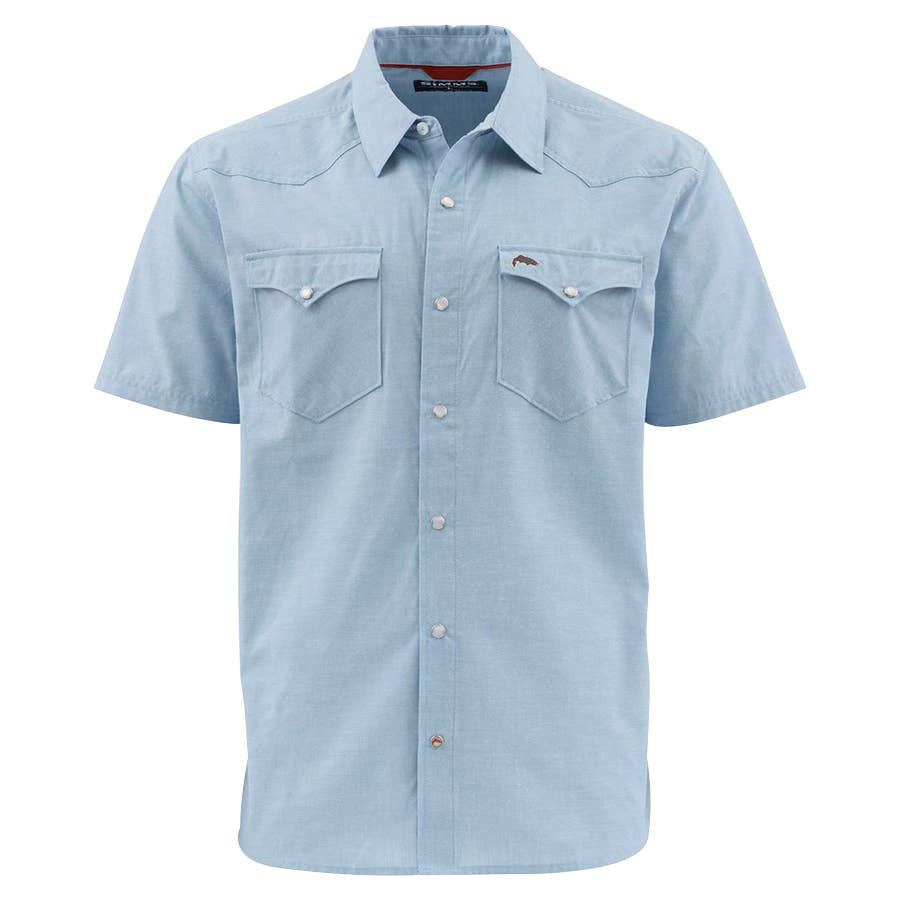 Short Sleeve Snap Button No-Tellum Shirt