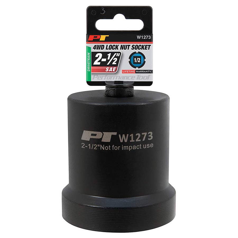 Performance Tool 4 Wheel Drive Lock Nut Tool Socket 21/2''