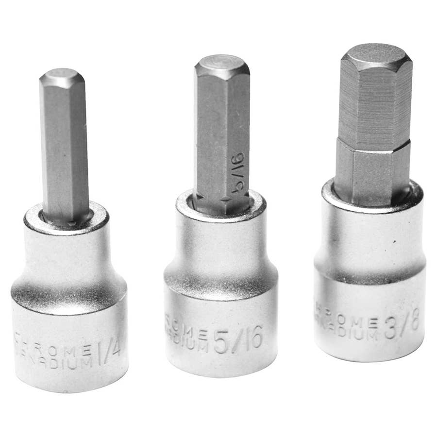 Performance Tool Brake Caliper Hex Bit Set 3 pcs