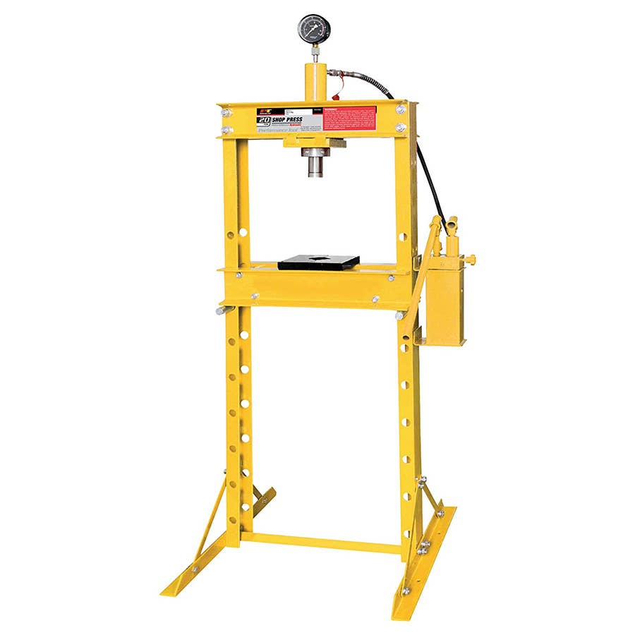 Performance Tool 20 Ton Commercial Shop Press